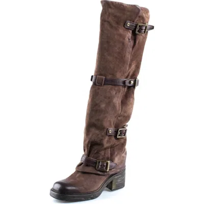 As98 A.s.98 Stanley Leather Tall Boot In Brown