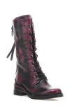 As98 A.s.98 Steward Boot In Distressed Fuchsia