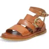 As98 A.s.98 Stiles Ankle Strap Sandal In Whiskey