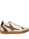 As98 Studded Animal-print Sneakers In Multi