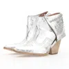 As98 Women's Broderick Bootie In Silver In Silver