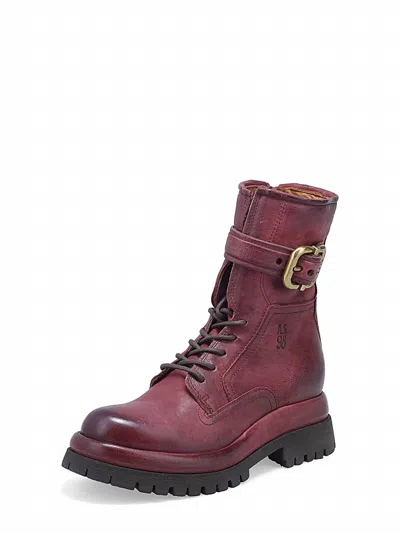 As98 Women's Dewitt Boot In Madera In Burgundy