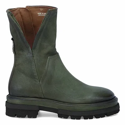 As98 Women's Herman Chunky Platform Boots In Jungle Green In Multi
