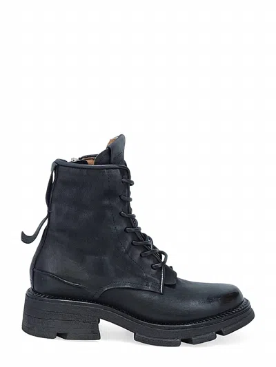 As98 Women's Lukie Boot In Black In Animal Print