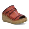 As98 Women's Nelson Wedge Sandals In Mars