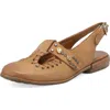As98 A.s.98 Zepplin Slingback Flat In Brown