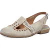 As98 A.s.98 Zepplin Slingback Flat In Neutral