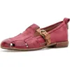 As98 A.s.98 Zoie Cutout Flat In Cranberry