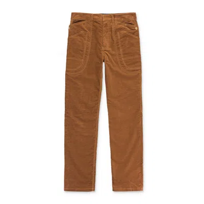 Asai Branch Work Brown Straight Pants