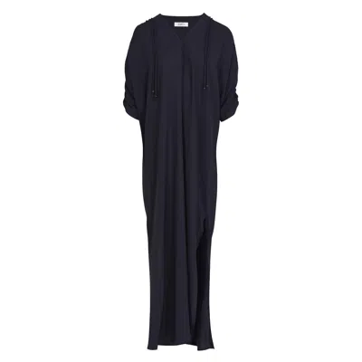 Asantii Women's Blue Odo Drawstring Kaftan - Navy