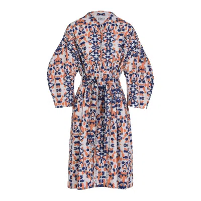 Asantii Women's Ohemaa Oversized Wrap Coat - Sunset Print In Multi