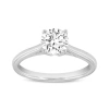 ASANY LOVE GROWN COLLECTION LUVMYJEWELRY 14K WHITE GOLD ROUND CUT LAB GROWN DIAMOND SOLITAIRE ENGAGEMENT RING