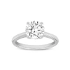 Asany Love Grown Collection 14k White Gold Round Cut Lab Grown Diamond Solitaire Engagement Ring In 14k White Gold