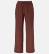 Asceno Aurelia Silk Crêpe Wide-leg Pants