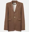 Asceno Azores Linen Blazer In Brown