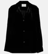 Asceno Calabasas Velvet Shirt In Black