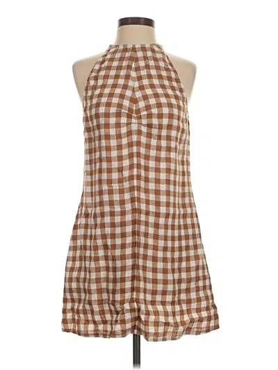 Pre-owned Asceno Casual Dress In Brown