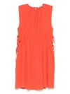 Asceno Como Mini Dress In Red