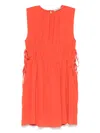 Asceno Como Mini Dress In Red