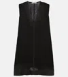 Asceno Derya Linen Minidress In Black