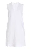 Asceno Derya Linen Minidress In White