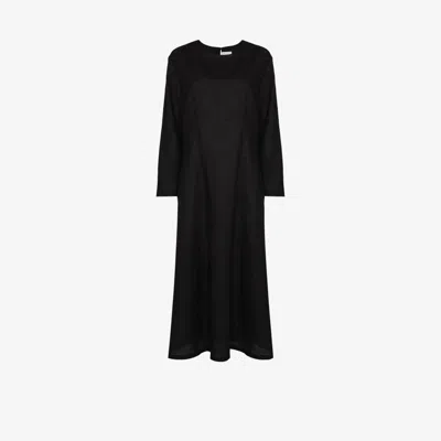 Asceno Ibiza Halterneck Midi Dress In Black