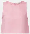Asceno Kobe Linen Crop Top