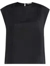 Asceno Dasha Wool And Cashmere Top In Black