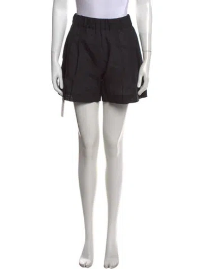 Pre-owned Asceno Linen Mini Shorts In Black
