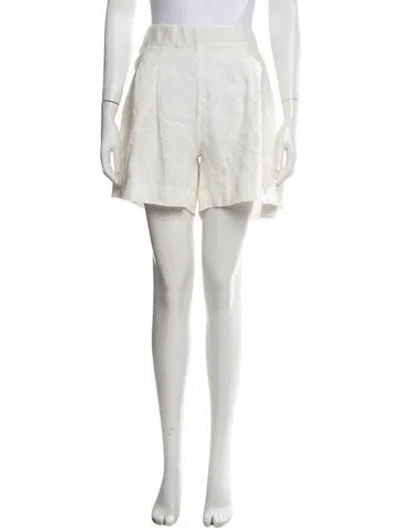 Pre-owned Asceno Linen Mini Shorts W/ Tags In Yellow