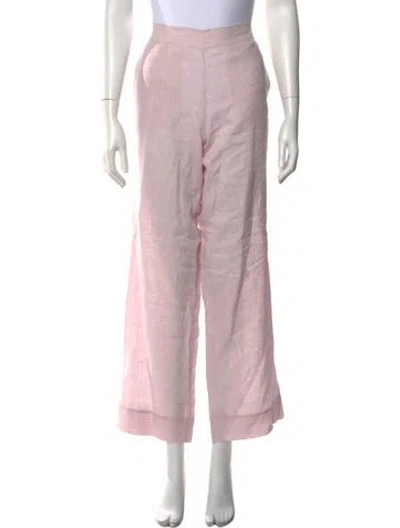 Pre-owned Asceno Linen Wide Leg Pants W/ Tags In Purple