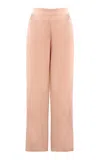 Asceno London Silk Pajama Pants In Light Pink