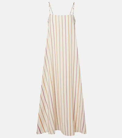 Asceno Melfi Striped Maxi Dress In Multi