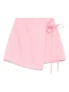 Asceno Positano Linen Miniskirt