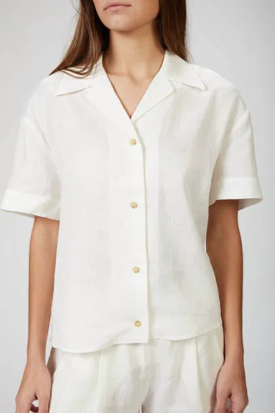 Asceno Prague Shirt In Lemon In Neutral