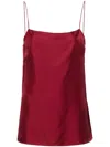 Asceno Silk Tulum Cami In Red