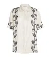 Asceno Montauk Silk Shirt In White