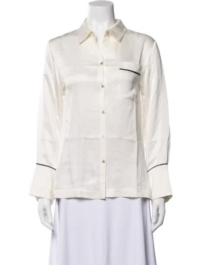 Pre-owned Asceno Silk Pajamas In Neutrals
