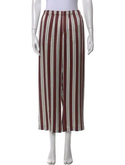 Pre-owned Asceno Silk Wide Leg Pants In Multi