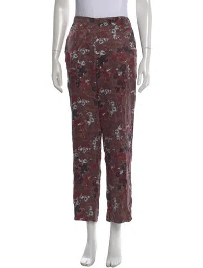Pre-owned Asceno Silk Wide Leg Pants In Multi