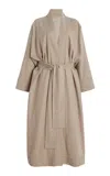 Asceno The Athens Wool-cashmere Robe In Ivory