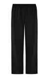 Asceno The Aurelia Crepe Trousers In Black