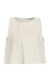 Asceno The Kobe Cotton-linen Top