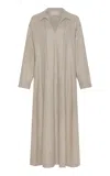 Asceno The Lisbon Wool-cashmere Dress In Ivory