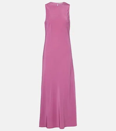 ASCENO VALENCIA SILK CRÊPE MAXI DRESS