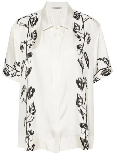 Asceno Montauk Silk Shirt In White