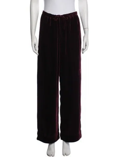 Pre-owned Asceno Wide Leg Pants In Black