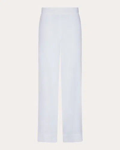 Asceno Women's London Pajama Pants In White