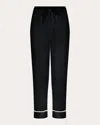 Asceno The Sydney Cropped Silk Pants In Black