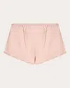 Asceno Women's Venice Silk Pajama Shorts In Pink